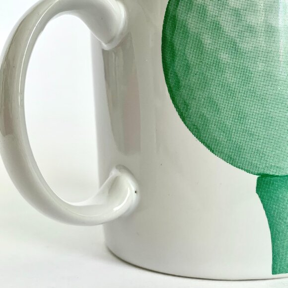 Starbucks 1996 Fore! Golf Sport Coffee Tea Mug Cup 16 oz White Green Collectible - Picture 6 of 10